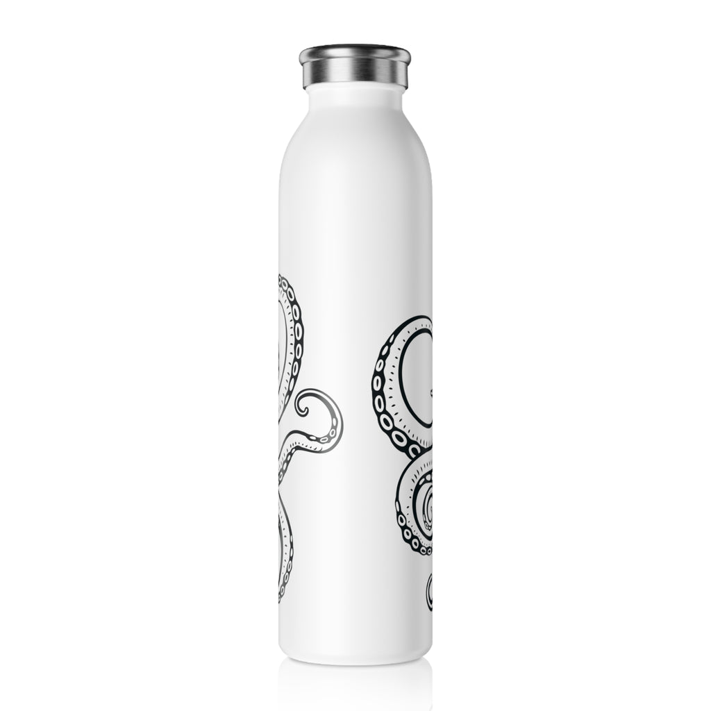 Octopus Slim Water Bottle — Nautical Reusable Stainless Steel Bottle