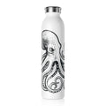 Octopus Slim Water Bottle — Nautical Reusable Stainless Steel Bottle