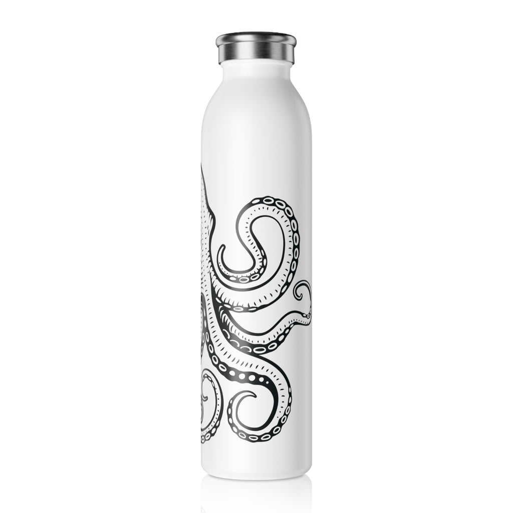 Octopus Slim Water Bottle — Nautical Reusable Stainless Steel Bottle