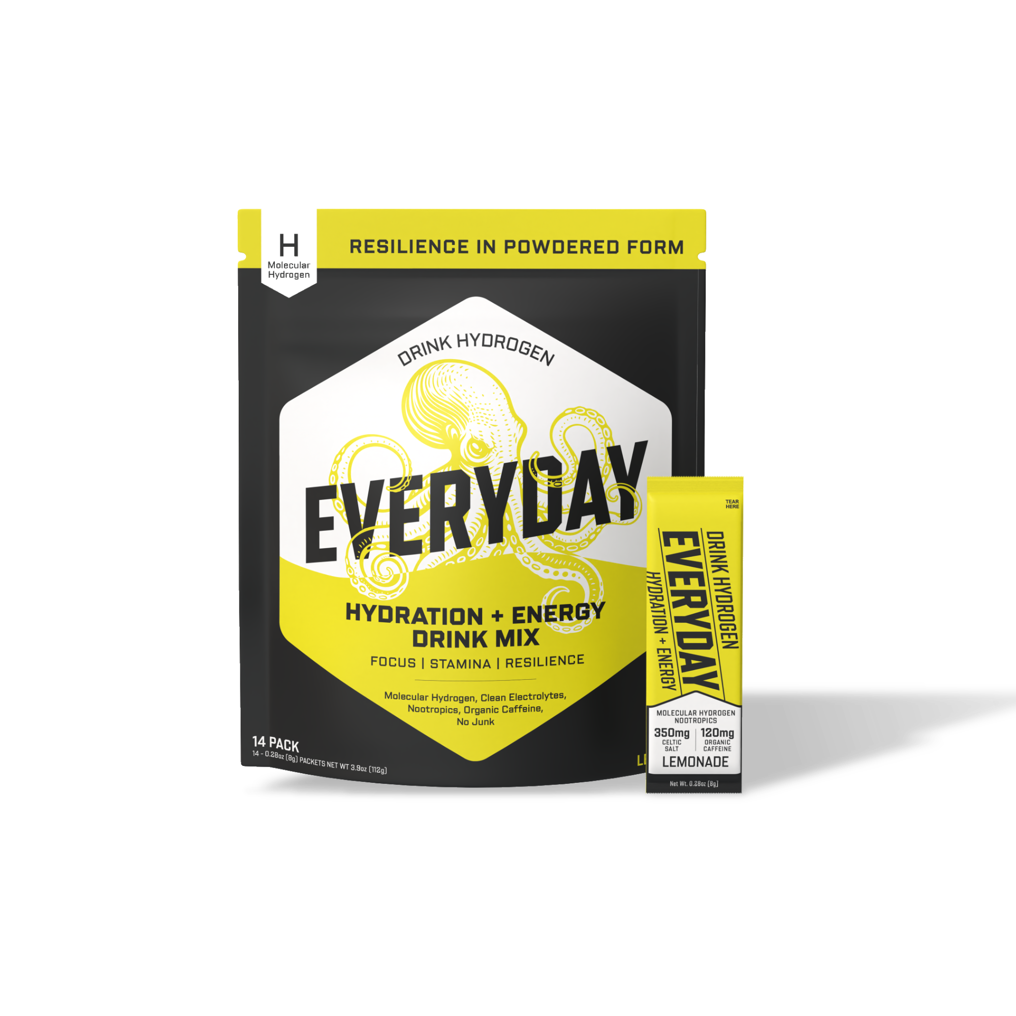 Everyday Hydration + Energy Lemonade pouch